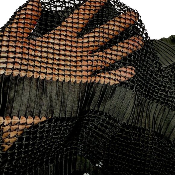 ALFANI Skirt Size XXL Black Mesh Flowy Elastic Waist Full Mini NWOT - Picture 7 of 7